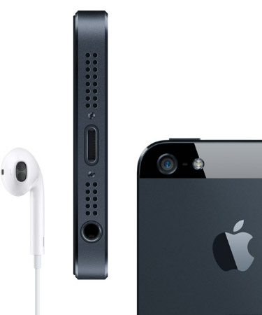 Apple iPhone 5 mobiltelefon fülhallgatóval
