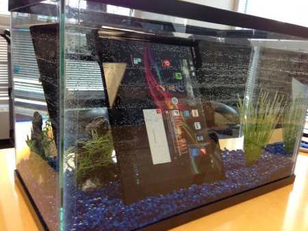 Sony Xperia Tablet Z víz alatt